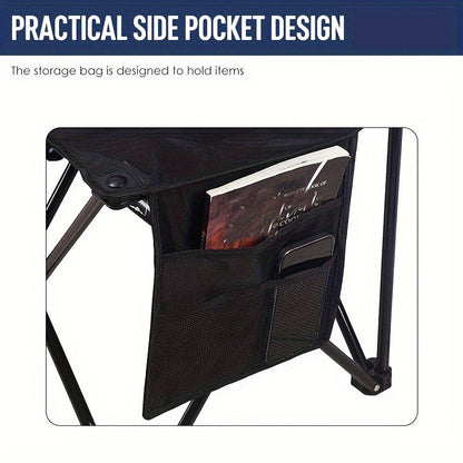 6-Person Folding Bench with Storage Pockets-4