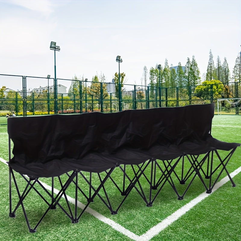 6-Person Folding Bench with Storage Pockets-2