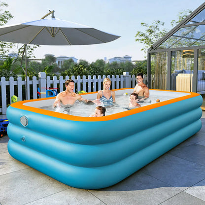 Inflatable Swimming Pool Portable Fun for Kids & Adults-2