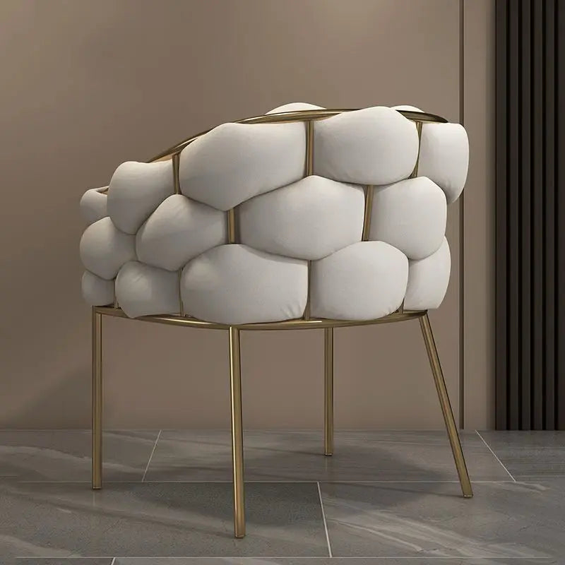 Modern Nordic White Dining Chair-2
