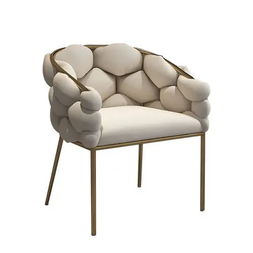 Modern Nordic White Dining Chair-0