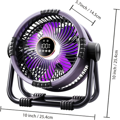 Outdoor Camping Fan USB Rechargeable-1