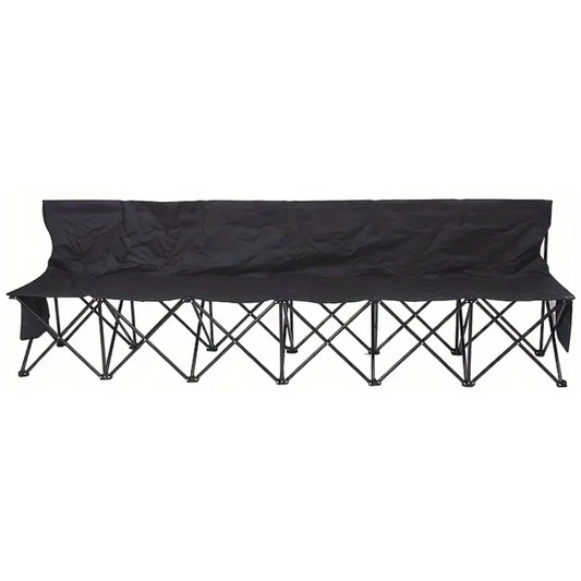 6-Person Folding Bench with Storage Pockets-0